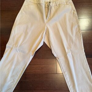 Old Navy Light Beige/Tan Tapered Trousers